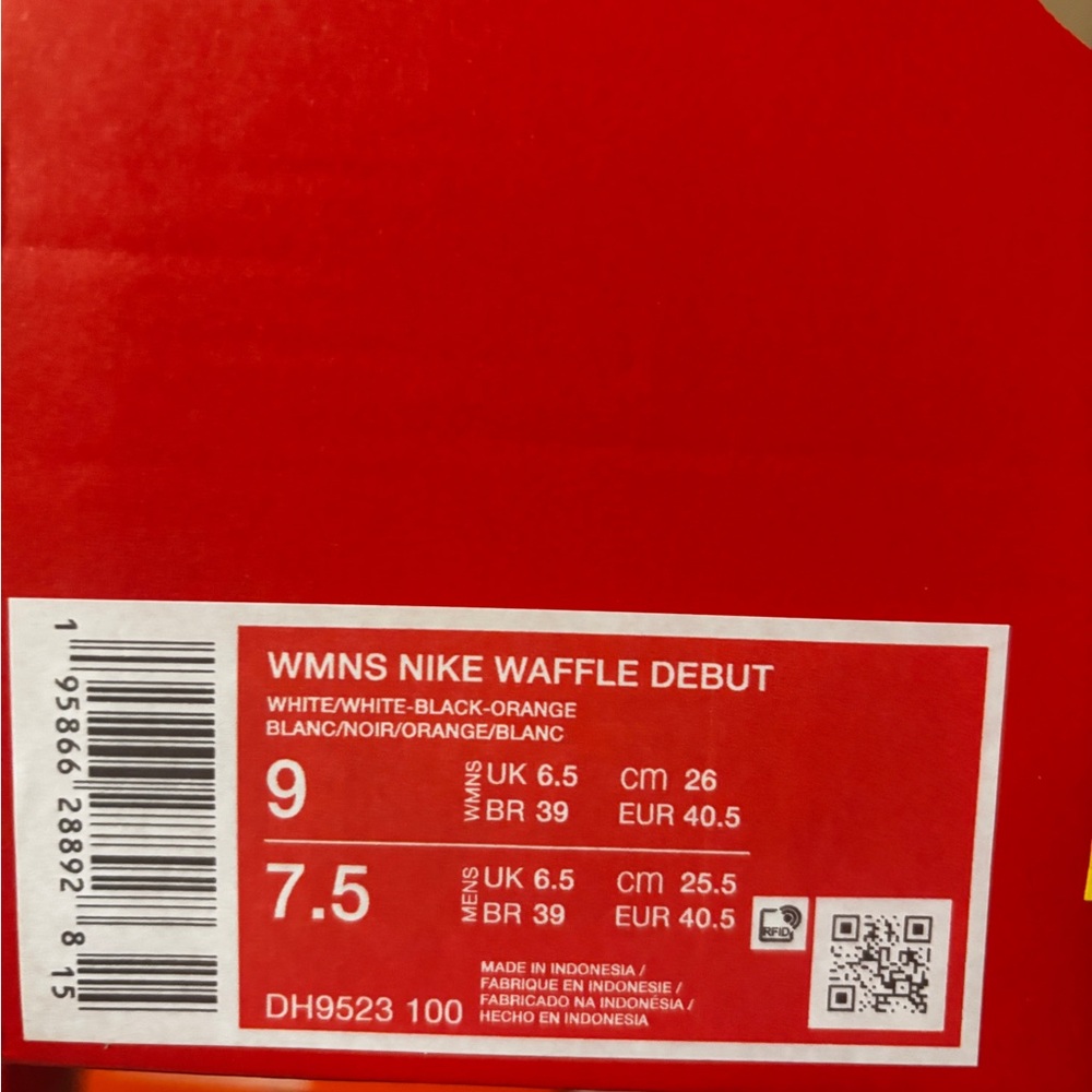 Nike Waffle Debut White Grey Women’s Shoes DH9523-100 No Lid - Picture 9 of 9